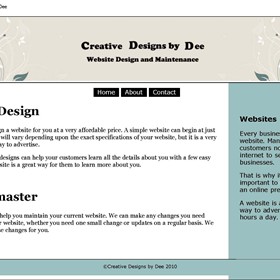 Websites: creativedesignsbydee